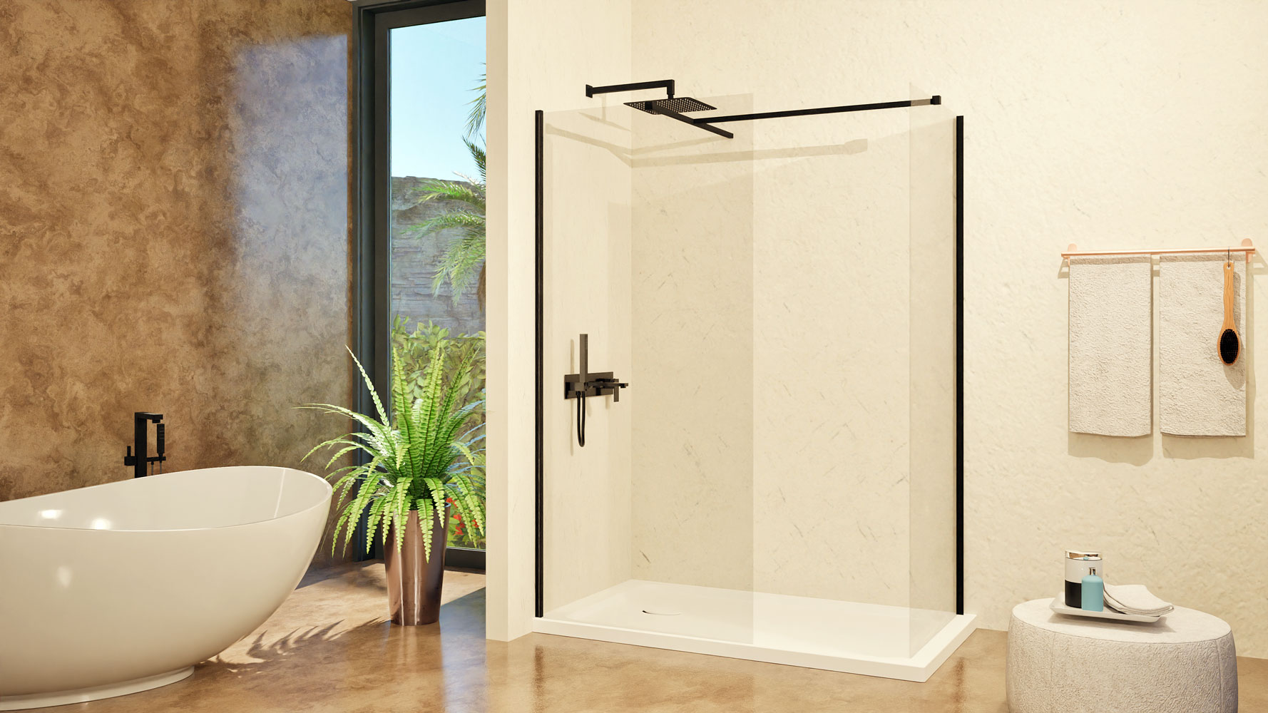 dalia-black-walk-in-zuhanyfal-2024
