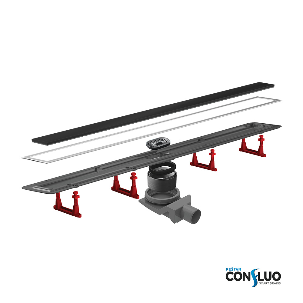 Confluo Premium black glass elements