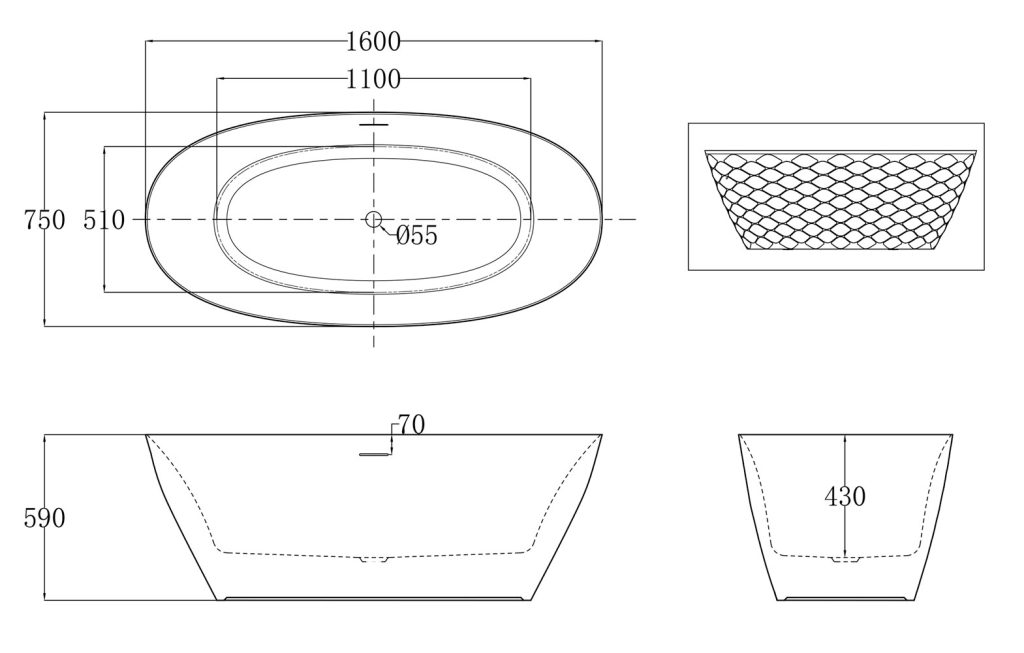 a drawing of a sink