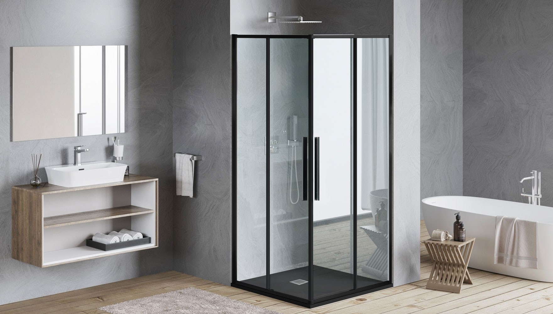 nilla-black-szogletes-zuhanytalca-black-ss-dico-gray-sc-3