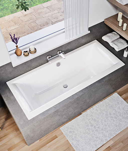 Petra lux slim egyenes kád