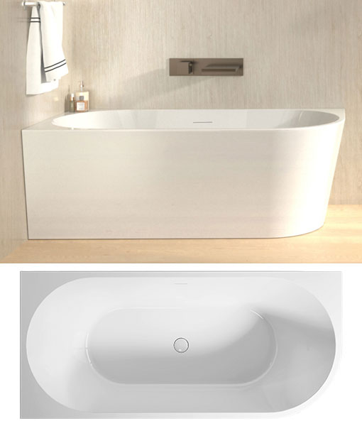 AVIORA-L fényes fehér szabadonálló kád (3 méret)