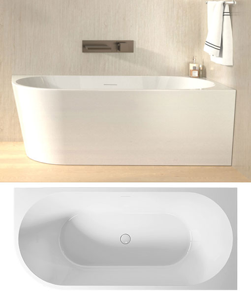 AVIORA-R fényes fehér szabadonálló kád (3 méret)