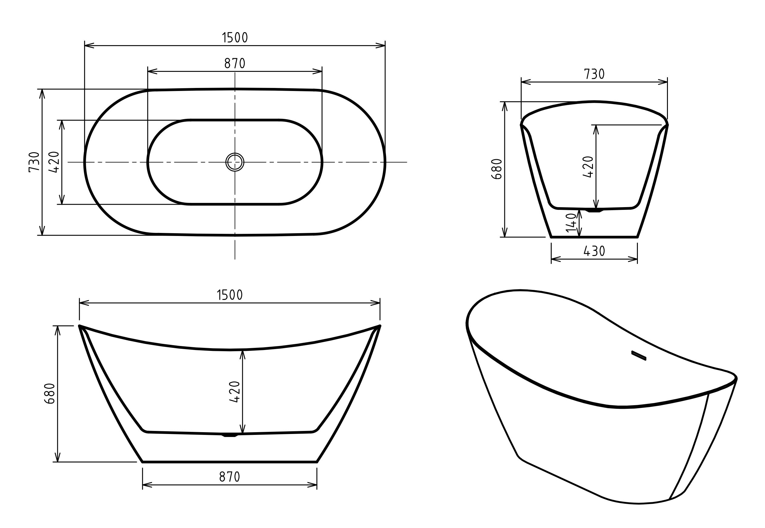lexie-150-szabadonallo-kad-meretrajz